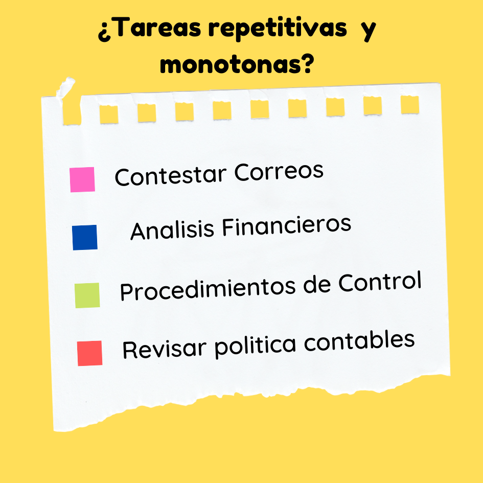 Tareas repetitivas y monotonas